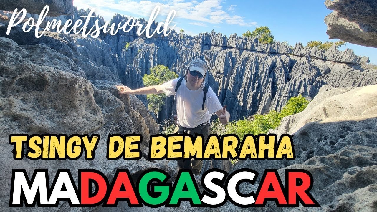 Tsingy De Bemaraha least accesible place to hike and climb in Madagascar 🇲🇬