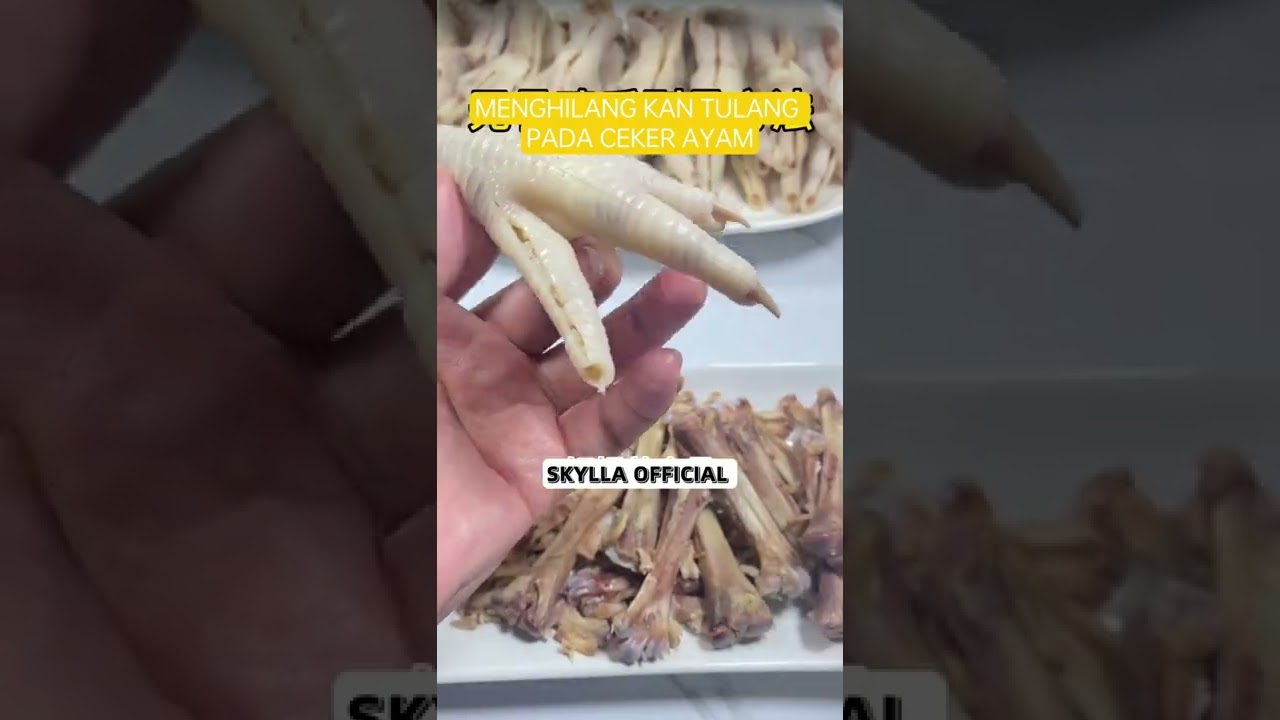 cara mudah menghilangkan tulang ceker ayam.