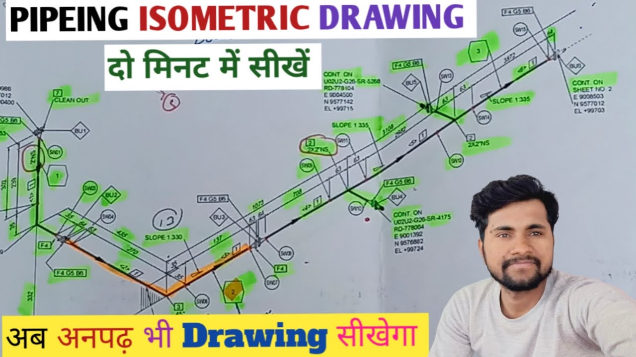 HOW TO READ PIPING ISONETRIC DRAWING !! Piping isometric drawing video
