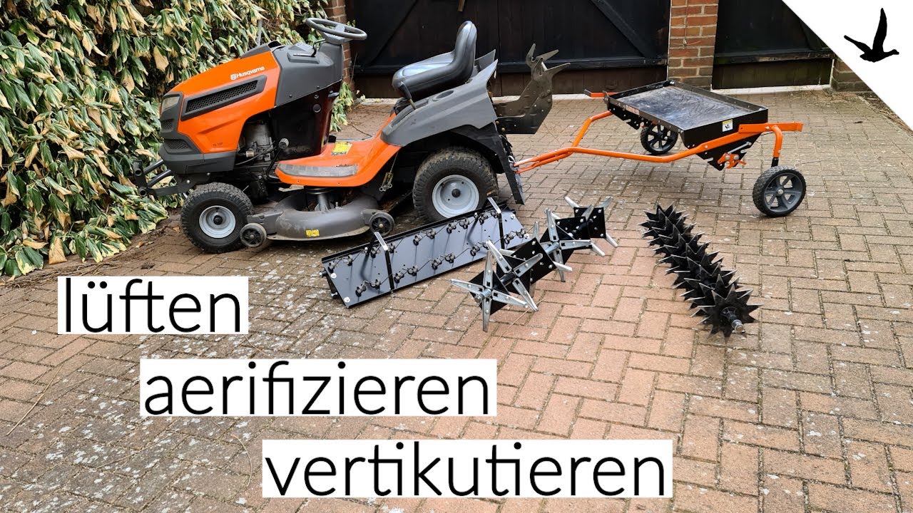 Rasentraktor Anbaugeräte-Zubehör✅vertikutieren, lüften, aerifizieren für die perfekte Rasenpflege.