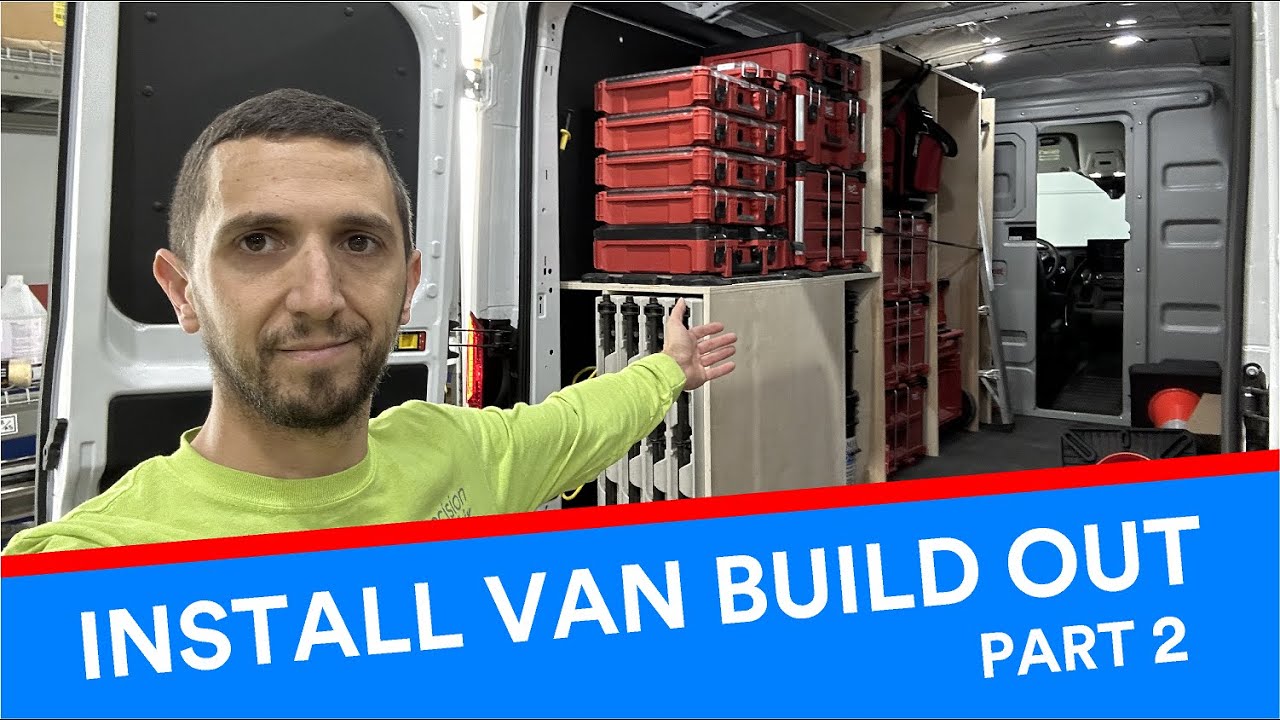 How I built custom shelving for the work van - Part 2 | Steve The Graphics Guy