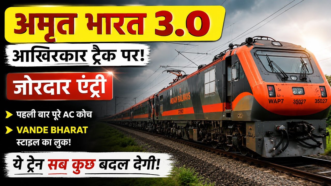 Amrit Bharat 3.0 की जोरदार एंट्री! सामने आया नया रूट और नया अवतार 