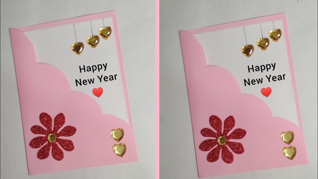 Easy Happy new year card 2026/ beautiful new year card making / happy new year ka card