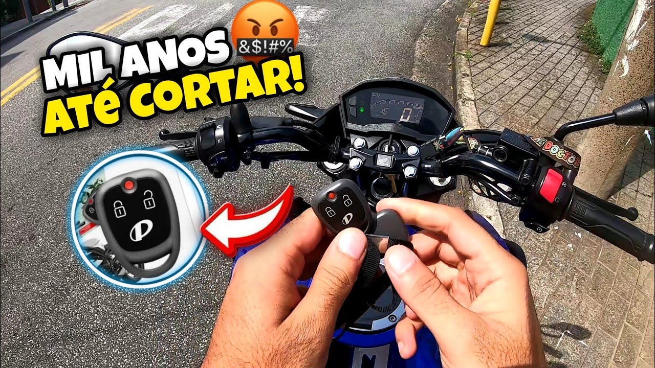TESTEI NA PRATICA O ALARME DA POSITRON NA CB TWISTER 2021 2022 PARTE 2