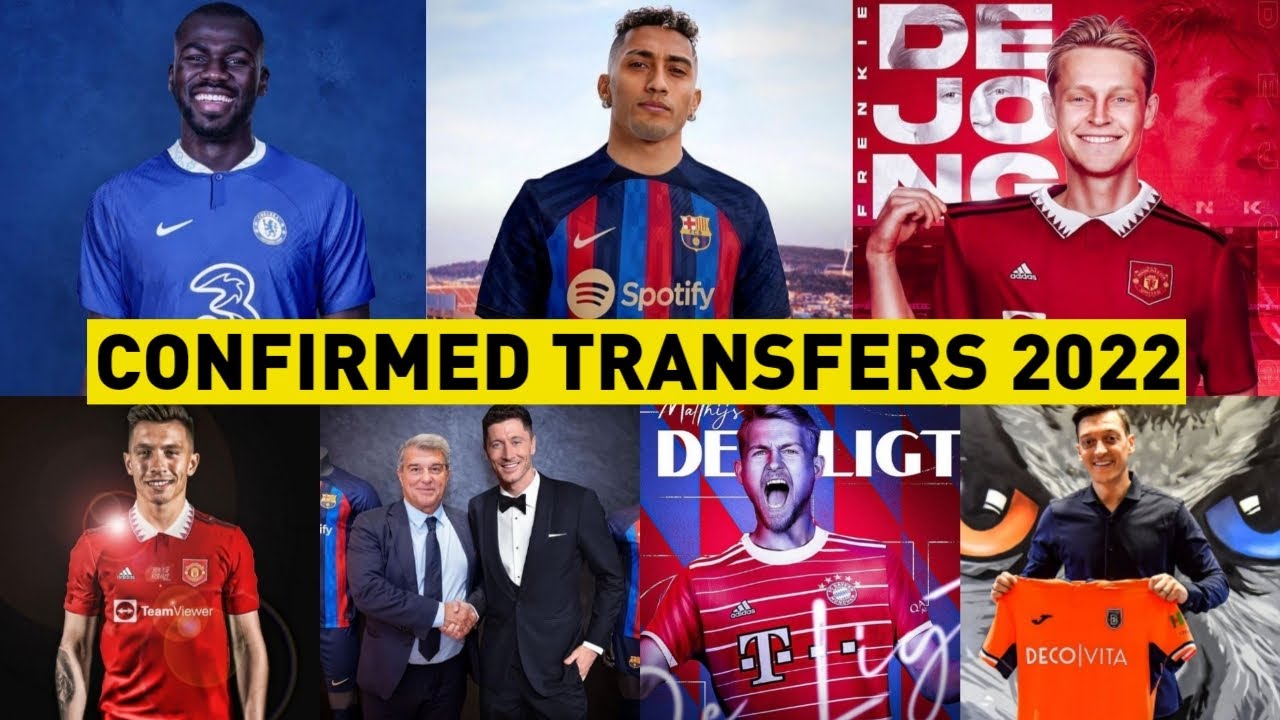 ALL LATEST CONFIRMED TRANSFER NEWS 2022 SUMMER! FT. DE JONG, RAPHINHA, LISANDRO MARTINEZ