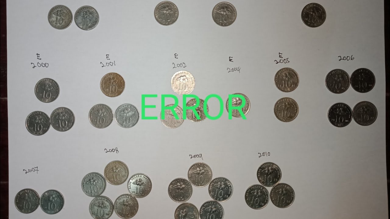 ADA RALAT/ERROR PADA SYILING 10 SEN BUNGA RAYA MALAYSIA HARGA PASTI TINGGI- MASUK RASA KELUAR TERASA