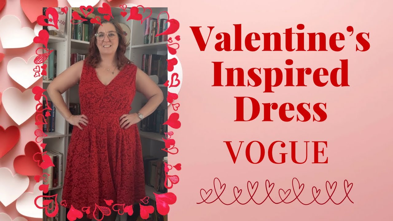 Платье в стиле Дня святого Валентина 👗 Выкройка Vogue 🪡 Sew Be It 🧵