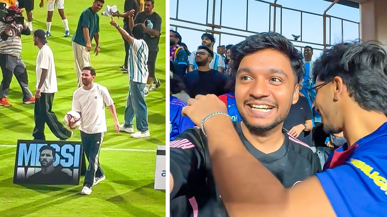I SAW MESSI ! GOAT TOUR MUMBAI VLOG #33