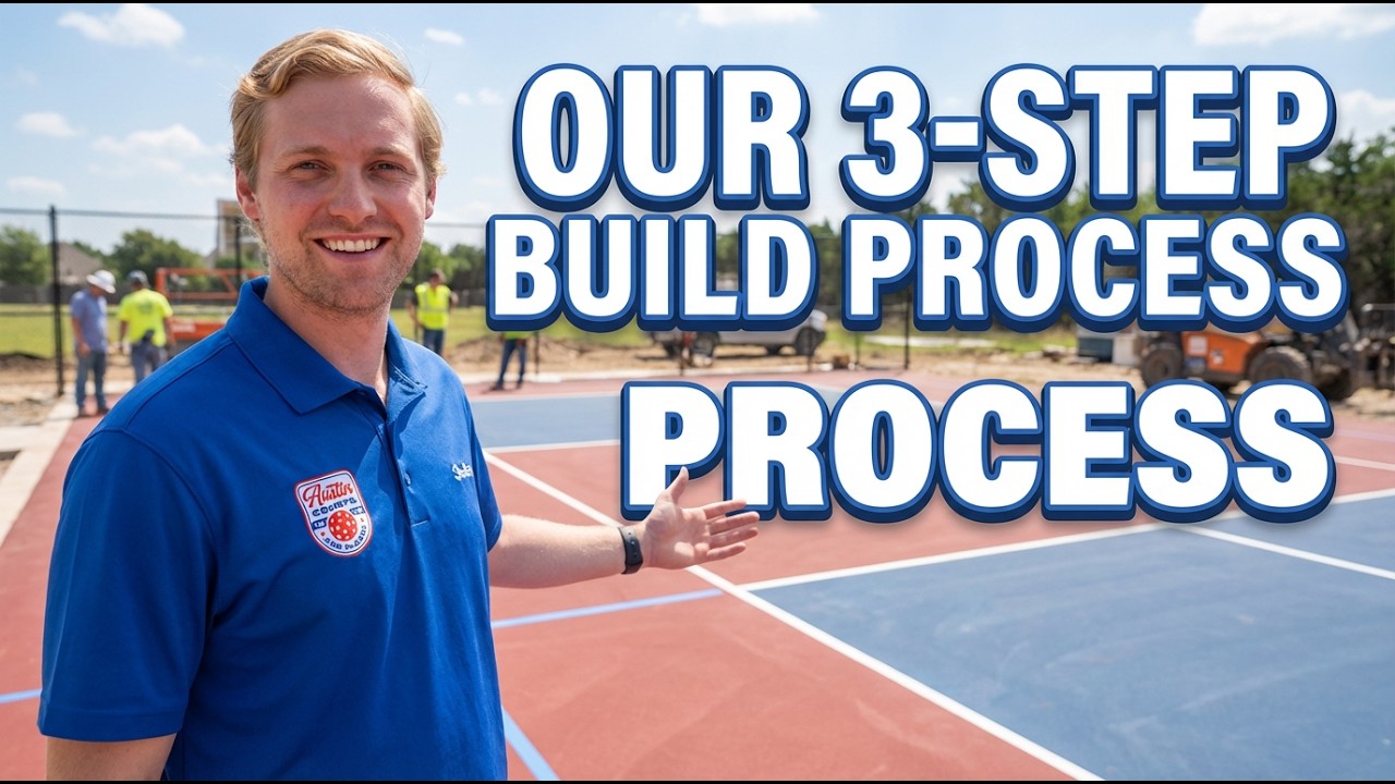 Our Turnkey Court Build Process: Design → Build → Play