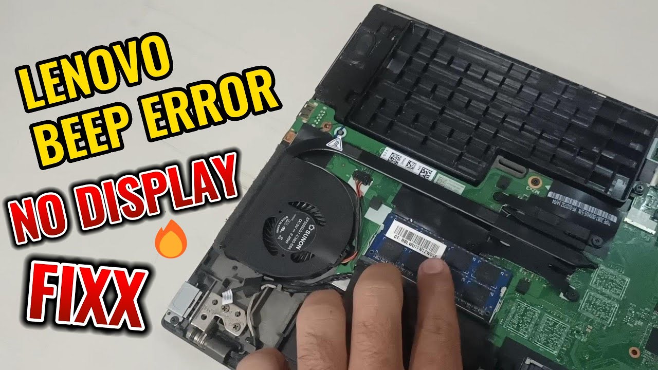 Solved : Lenovo T440s beeps on startup no display