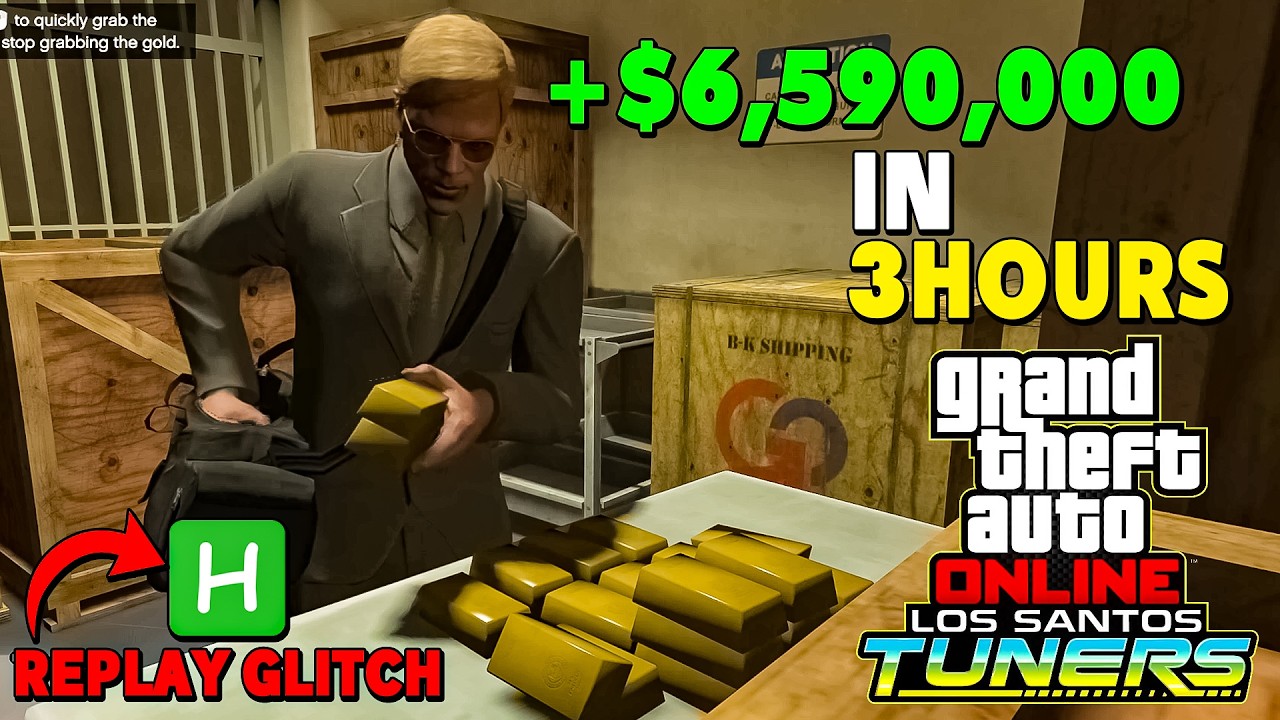 +$6,590,000 In 3 Hour! With Auto Shop Replay Glitch! | The Union Depository Contract | GTA 5 Online