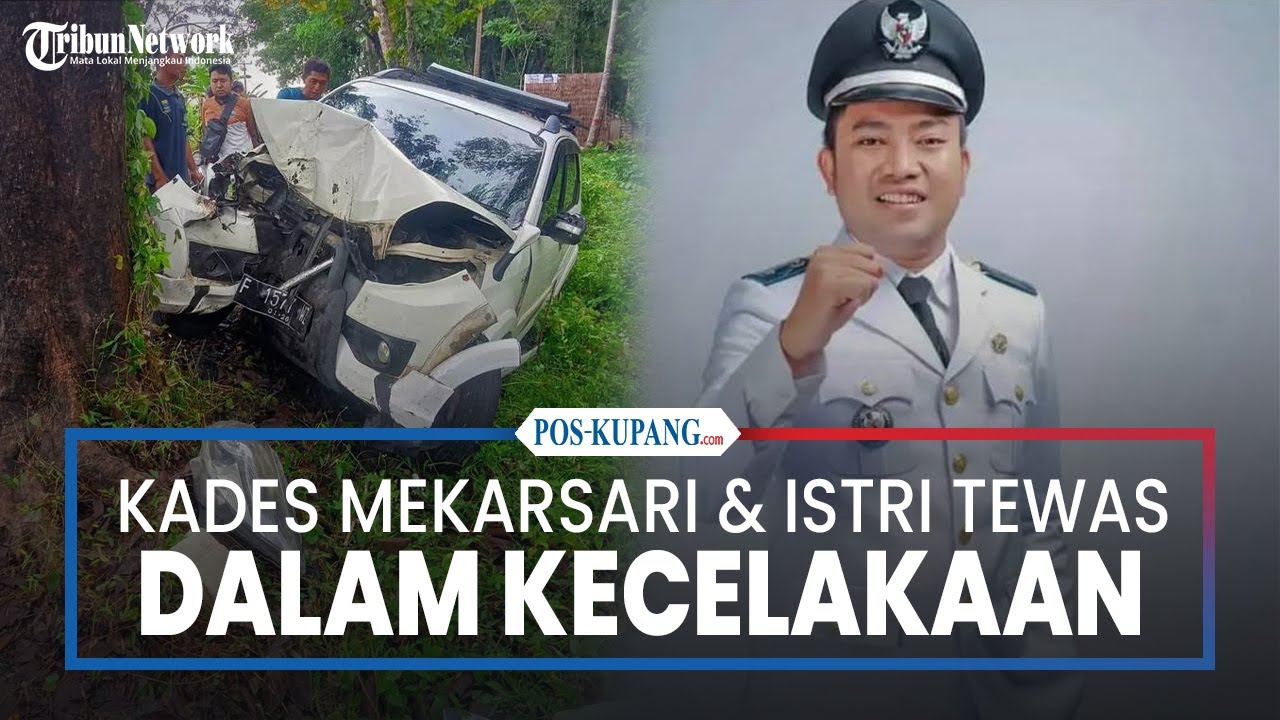Mobil Kades Mekarsari Tabrak Pohon di Cianjur, 3 Orang Tewas