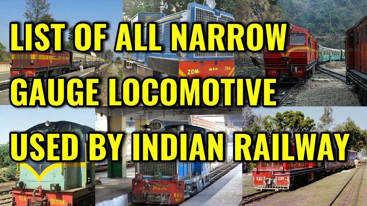 List of all Narrow gauge locomotive used by indian railway