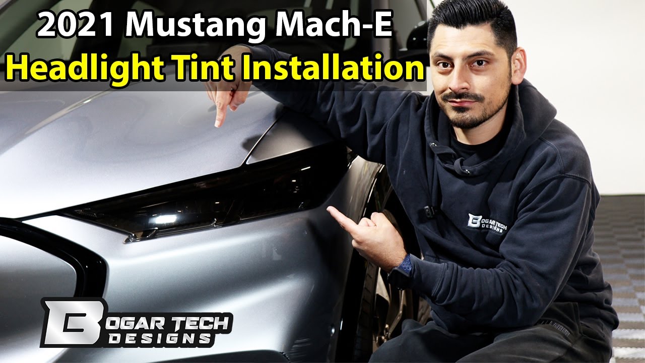 Ford Mustang Mach-E 2021-2025 Headlight Tint Installation