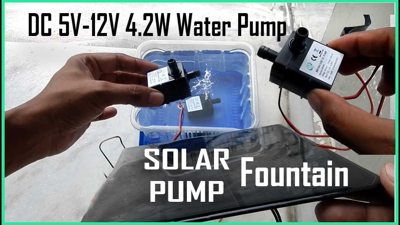 DC 12V 3W 4 2W Submersible water pump for solar fountain, aquarium.