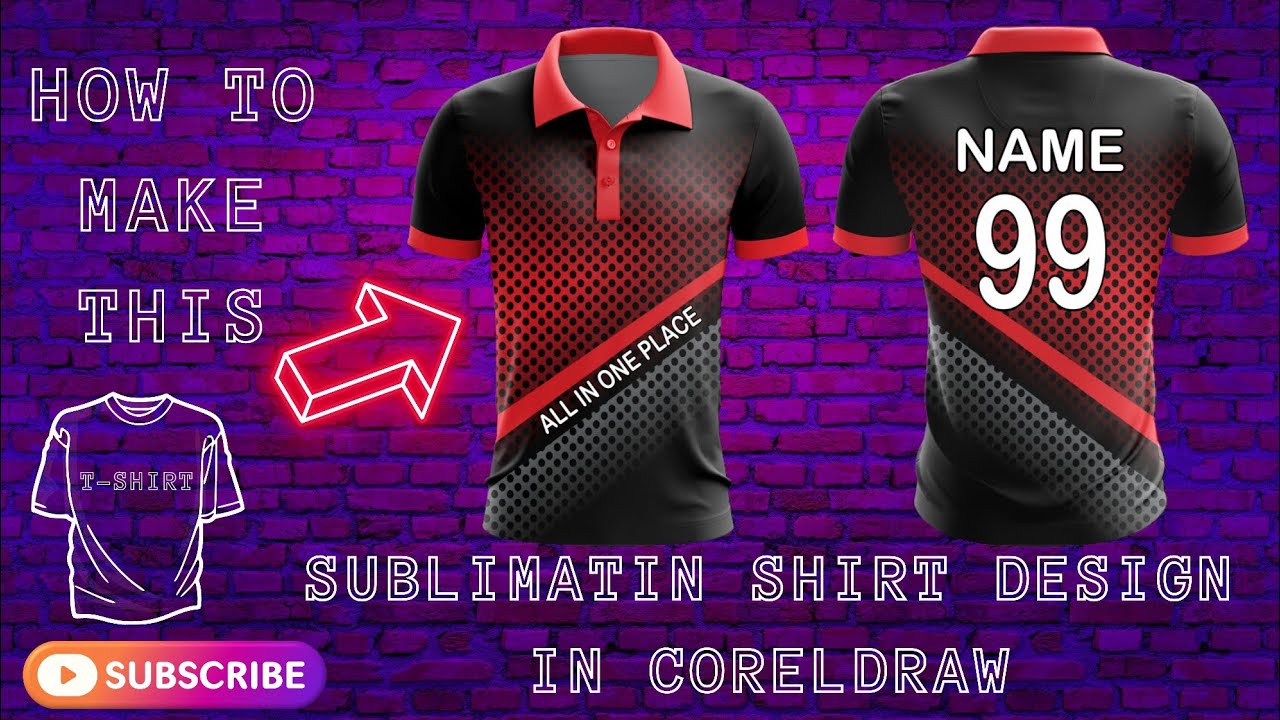 Sports Shirt Design In Coreldraw 2020 | Jersey Design