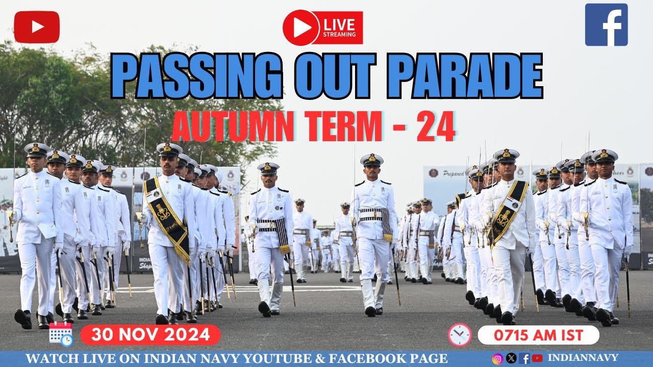 INDIAN NAVAL ACADEMY PASSING OUT PARADE AUTUMN TERM 2024