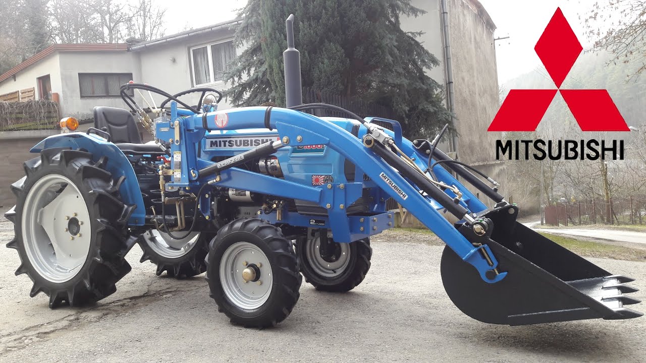 Mitsubishi D1600 Japoński Tur Ładowacz czołowy Mini traktorek Japoński / Japanese compact tractor