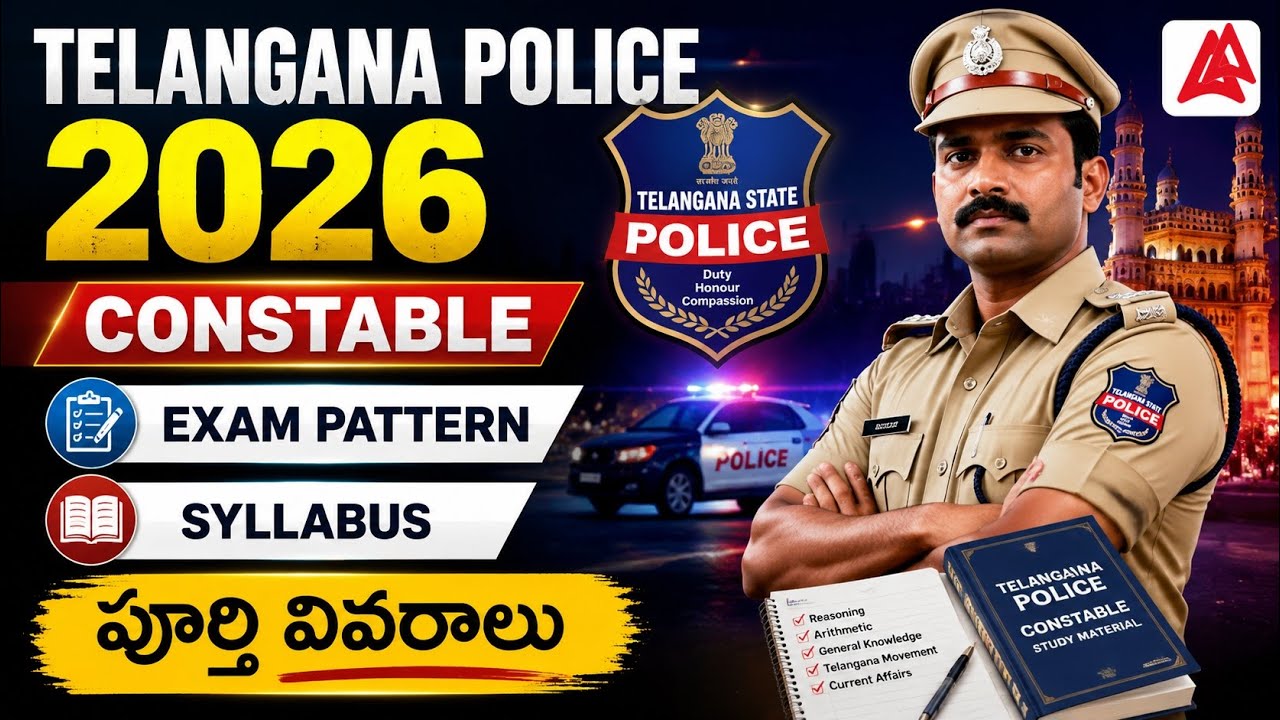 TG Police Constable Notification 2026 | Telangana Police Constable Syllabus and Exam Pattern 2026