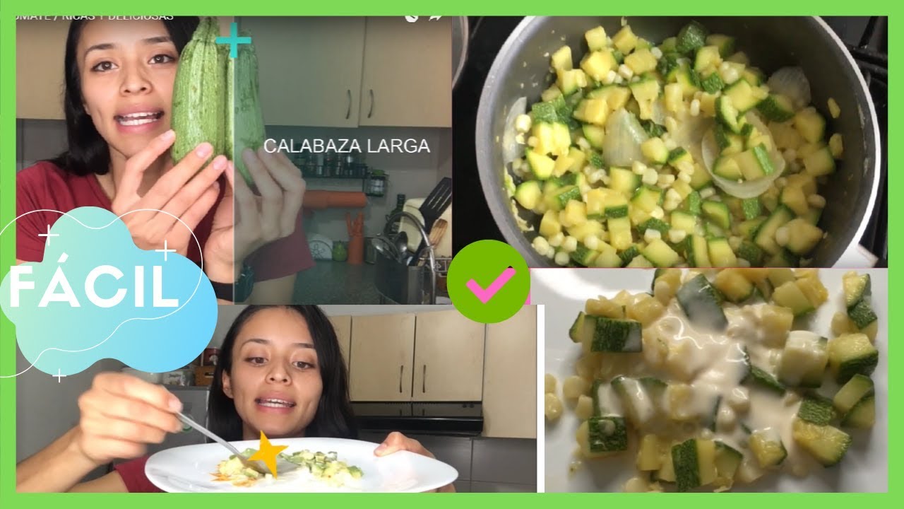 CALABACITAS A LA MEXICANA SIN JITOMATE / RICAS Y DELICIOSAS