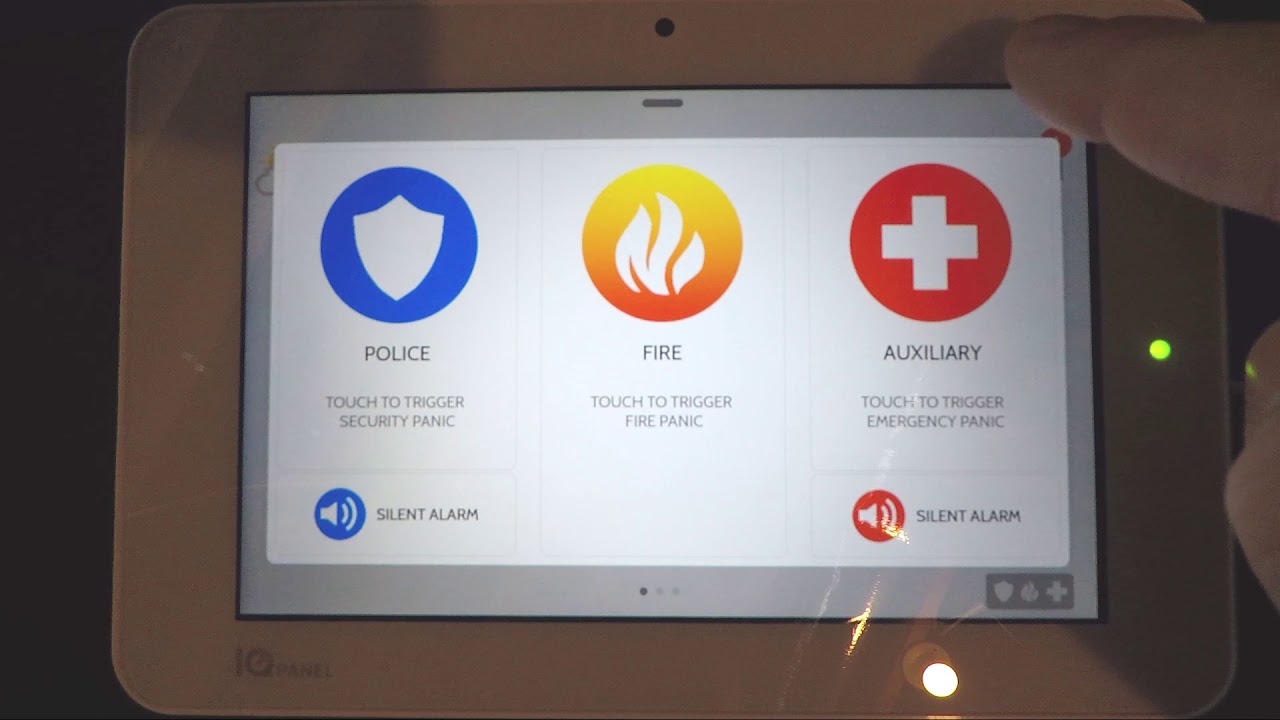 Qolsys IQ Panel 2+ General Operations