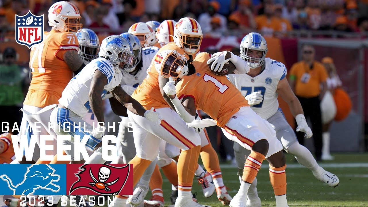 Detroit Lions vs. Tampa Bay Buccaneers | 2023 Week 6 Game Highlights