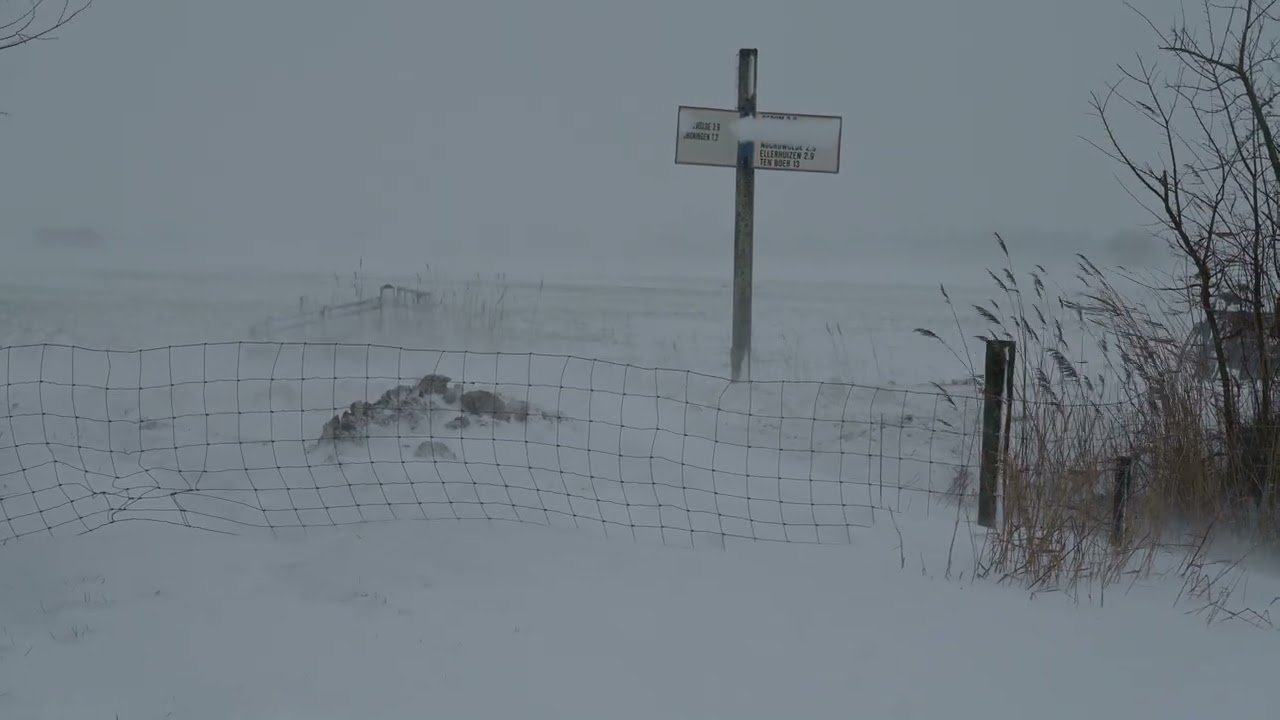 Driftsneeuw Goretti te Noordwolde, 9 januari 2026