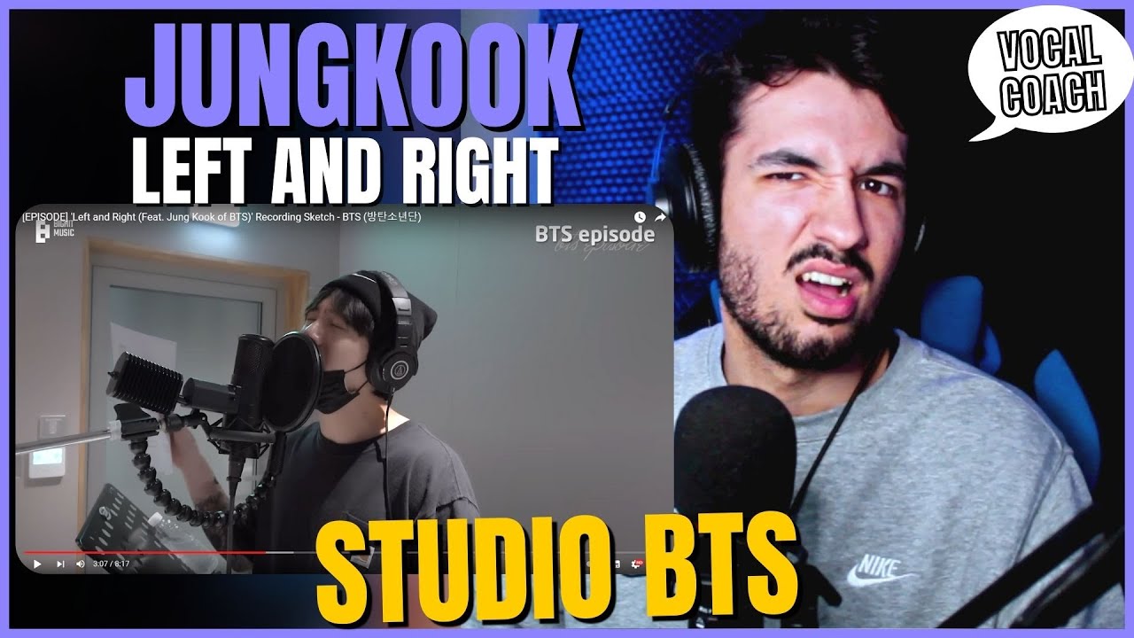 JUNGKOOK GRAVANDO LEFT AND RIGHT! ANÁLISE POR PROF DE CANTO