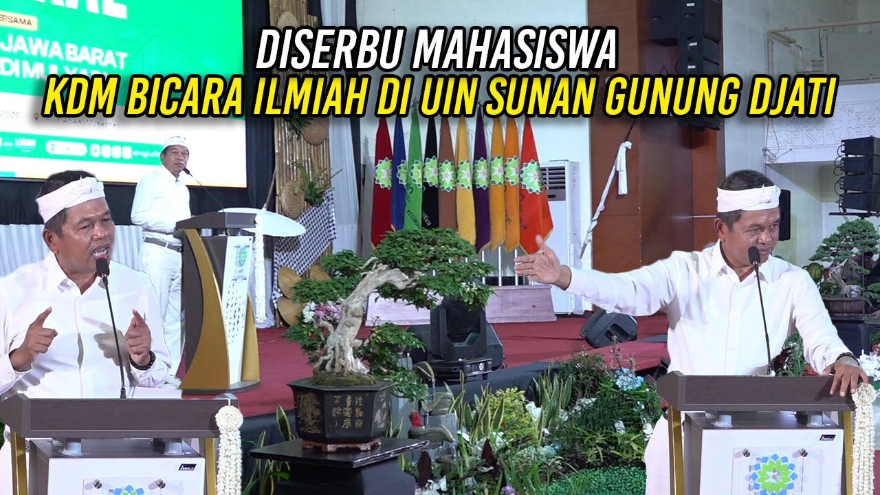 DISERBU MAHASISWA | KDM BICARA ILMIAH DI UIN SUNAN GUNUNG DJATI