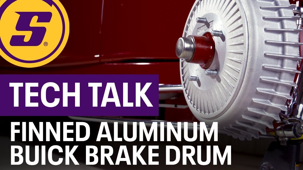 Speedway Motors Tech Talk Finned Aluminum Buick Brake Drum