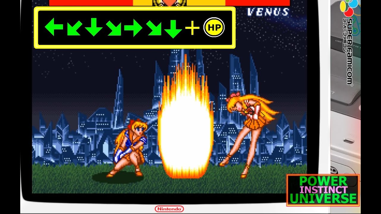 ALL SUPER MOVES - Sailor Moon S: Jougai Rantou! - Super Famicom - 60fps - 1080p