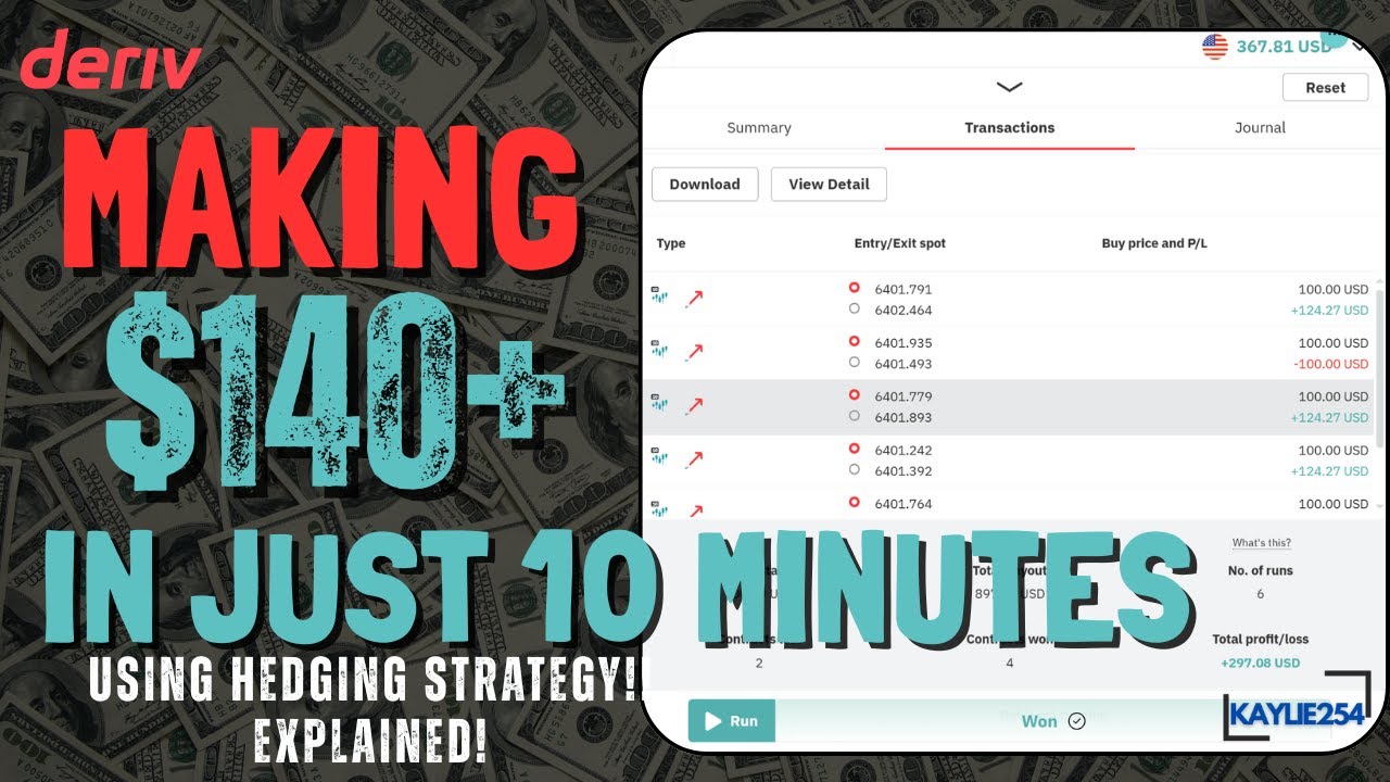 HOW TO TRADE USING THE HEDGING STRATEGY ON DERIV Explained !! - Step by Step Guide