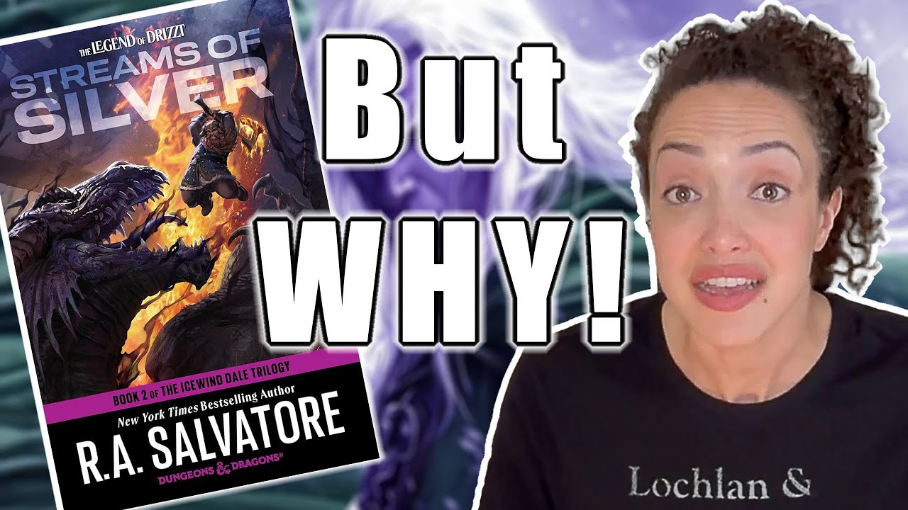 The Legend of Drizzt: STREAMS OF SILVER by RA Salvatore -- READING VLOG