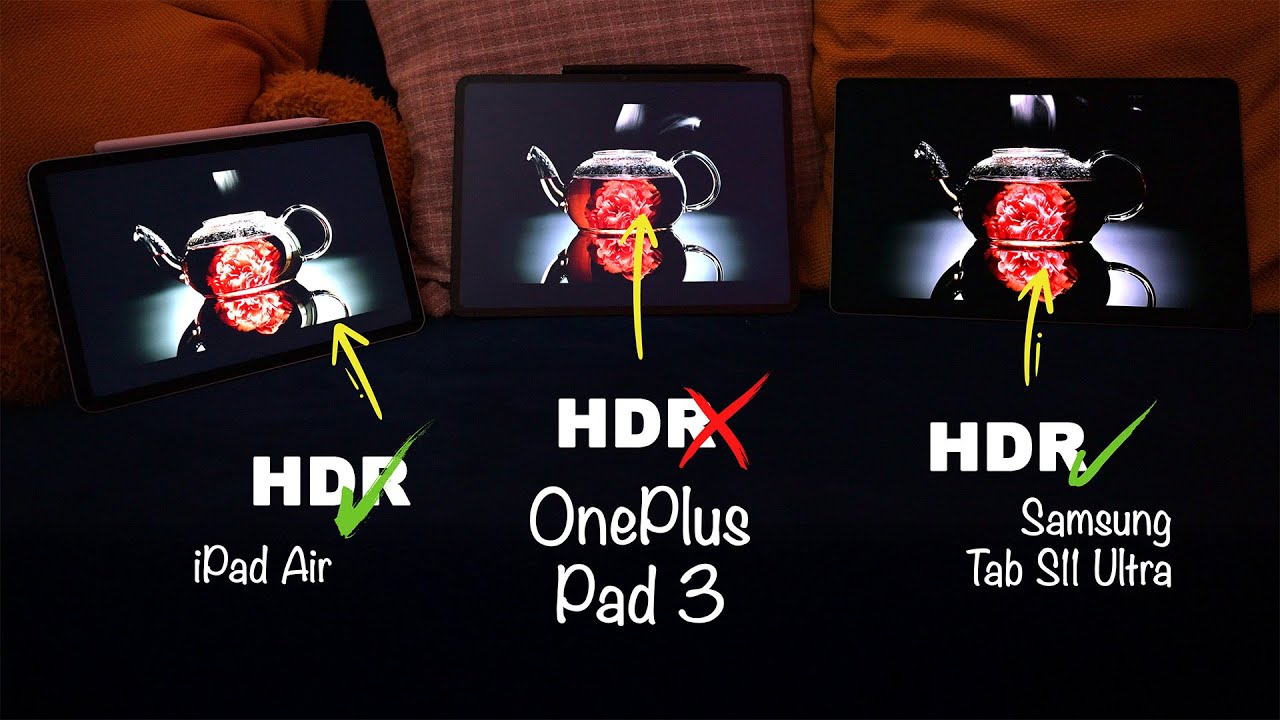 The Oneplus Pad 3 has a BIG problem with HDR content!