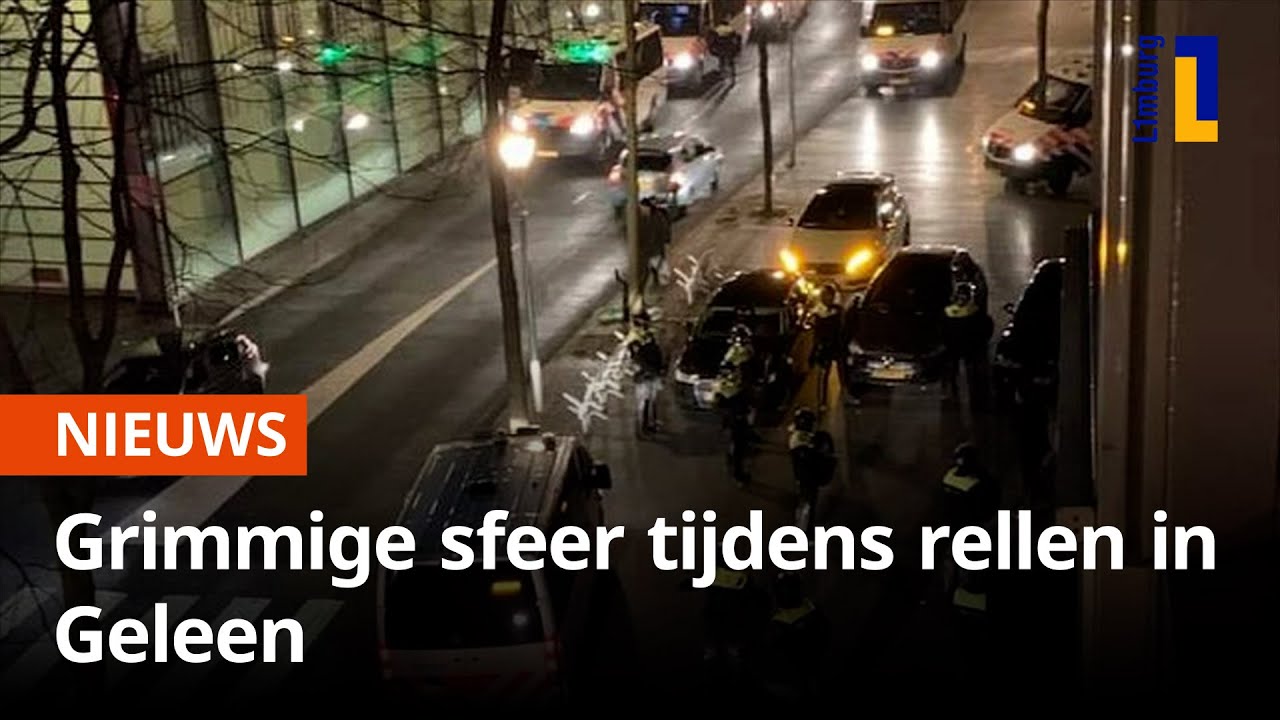 Grimmige sfeer in Geleen: politie slaags met relschoppers