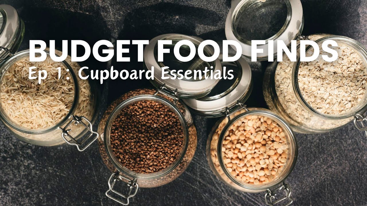 Cupboard staples | Budget Food Finds: How to save money on groceries UK | Kat Saves