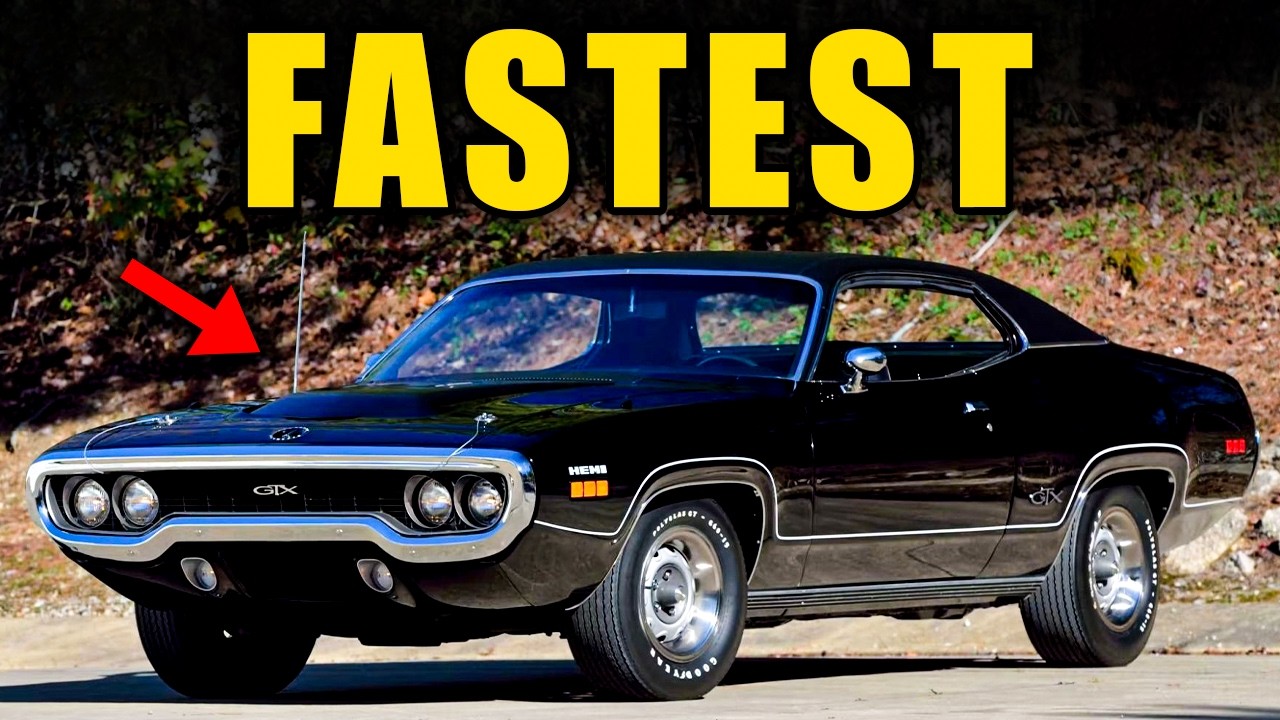10 FASTEST Muscle Cars Over the Quarter Mile of the 1970s