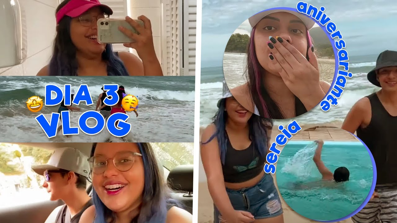 VLOG - PASSAMOS O ANIVERSARIO DA CAROL NA PRAIA!! 🥳🎉 (DIA 3)