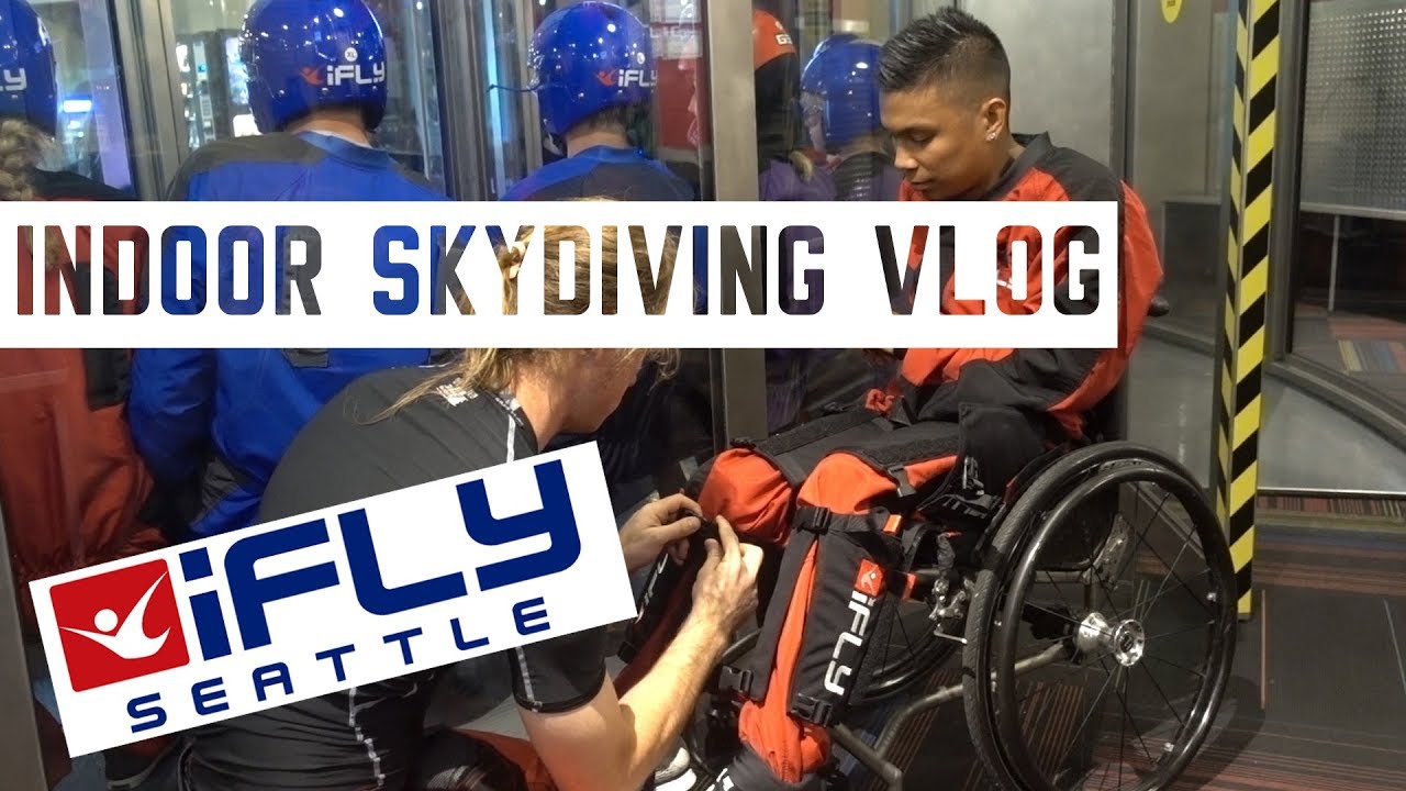 Indoor Skydiving in a wheelchair!