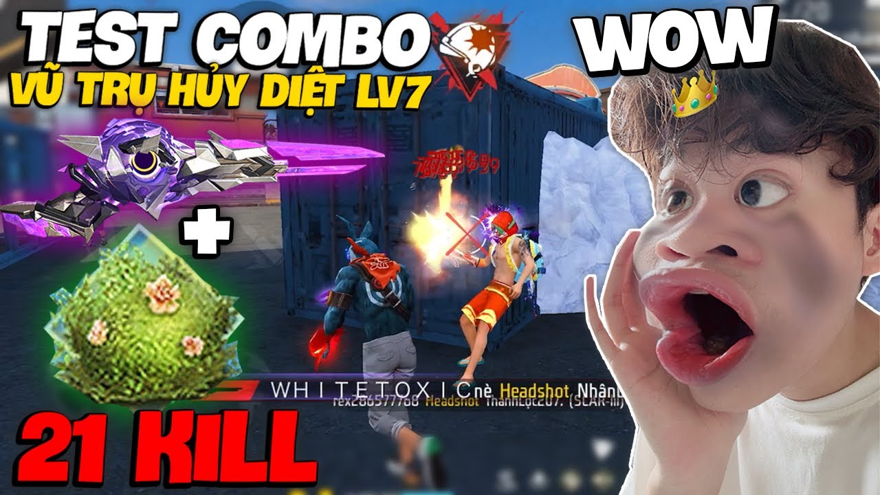 WHITE TOXIC TEST COMBO M1887 ĐẠN VĨNH CỬU HUỶ DIỆT RANK ĐẨU MÙA 21 KILL TOP 1 VÀ CÁI KẾT
