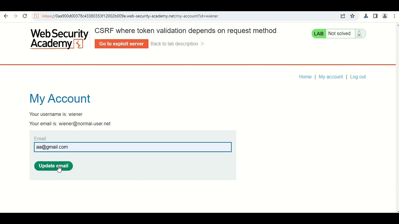 CSRF where token validation depends on request method