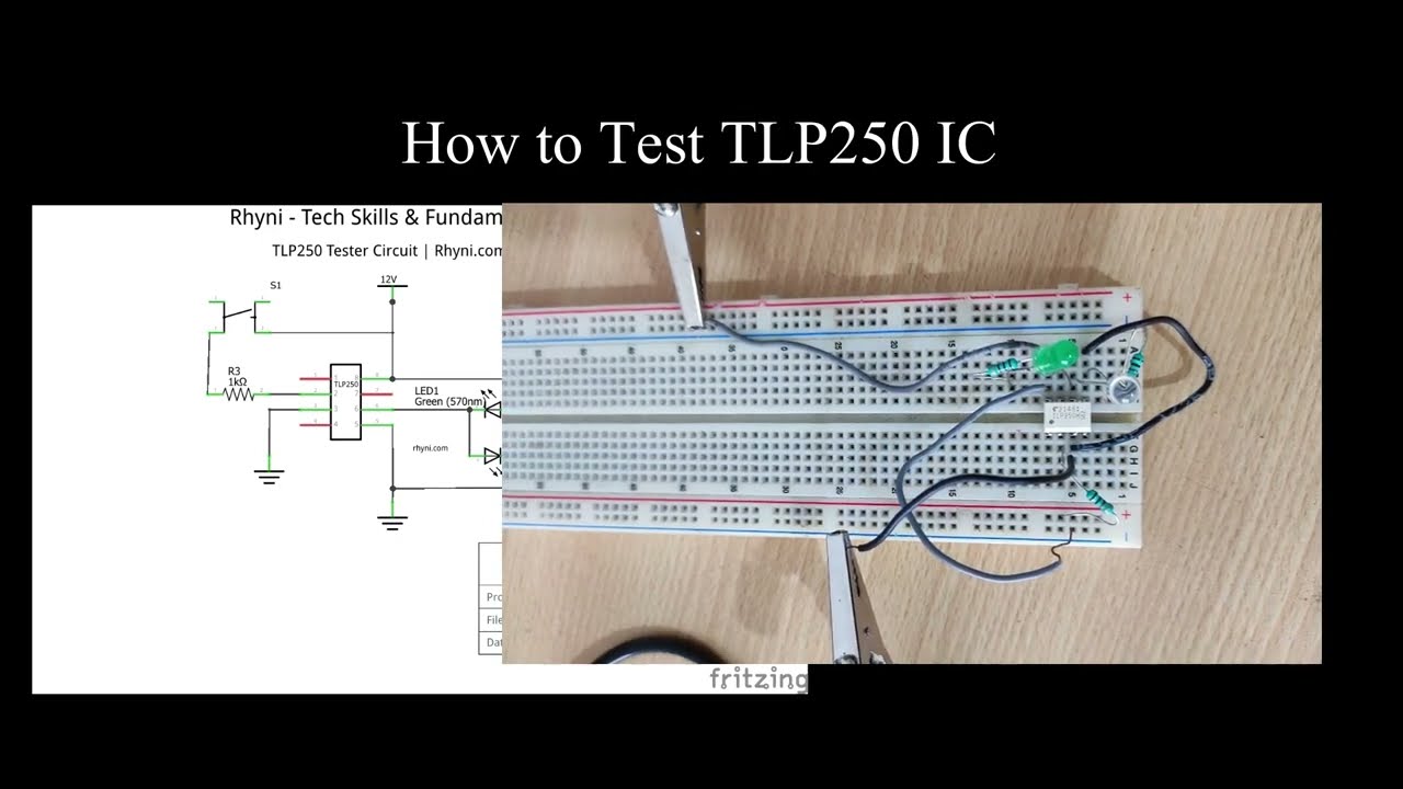How to Test TLP250 IC before placing it to the main circuit board? | Rhyni.com