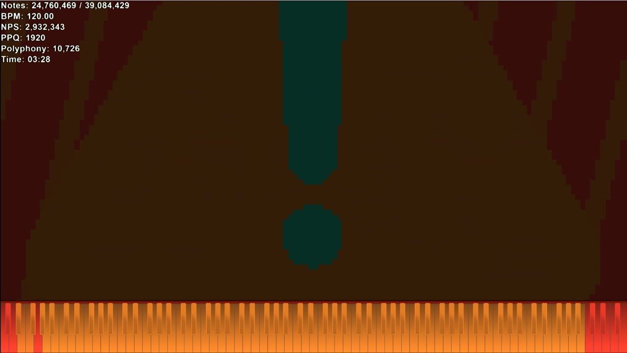 [Black MIDI] Heart and soul - JERN Version | 39 Million Notes