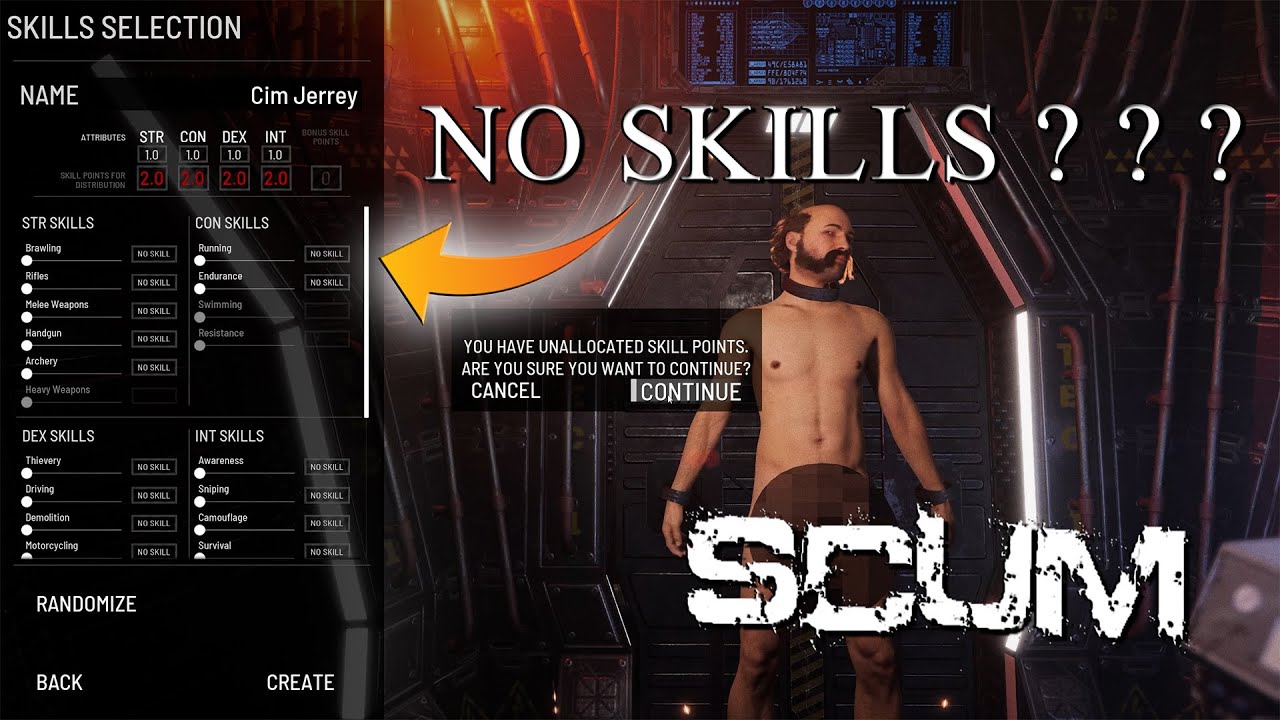 Can I Survive SCUM With NO SKILLS ??