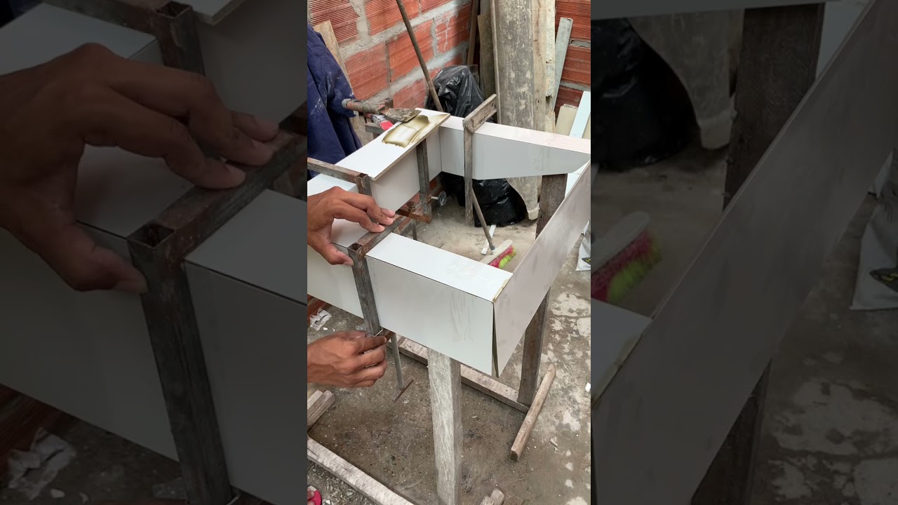 Lavamanos en porcelanato