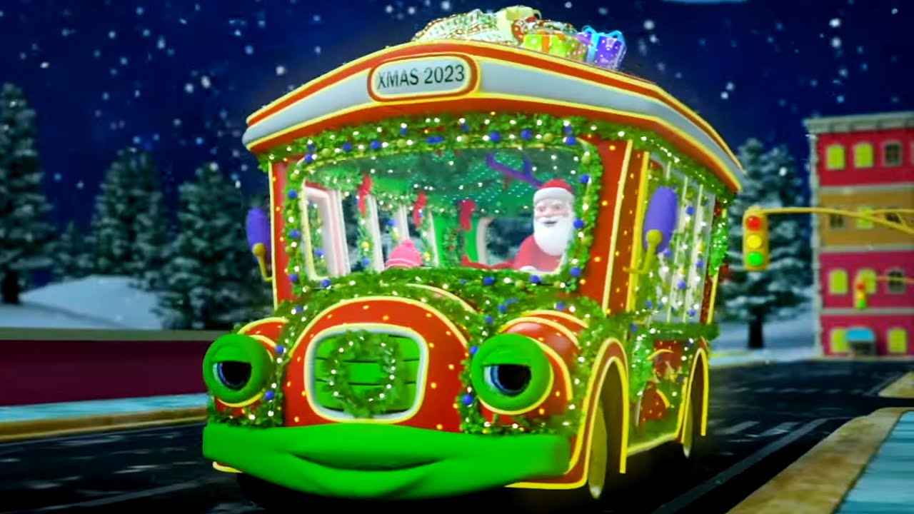 Wheels On The Bus, Christmas Vehicle Songs and Rhymes for Kids