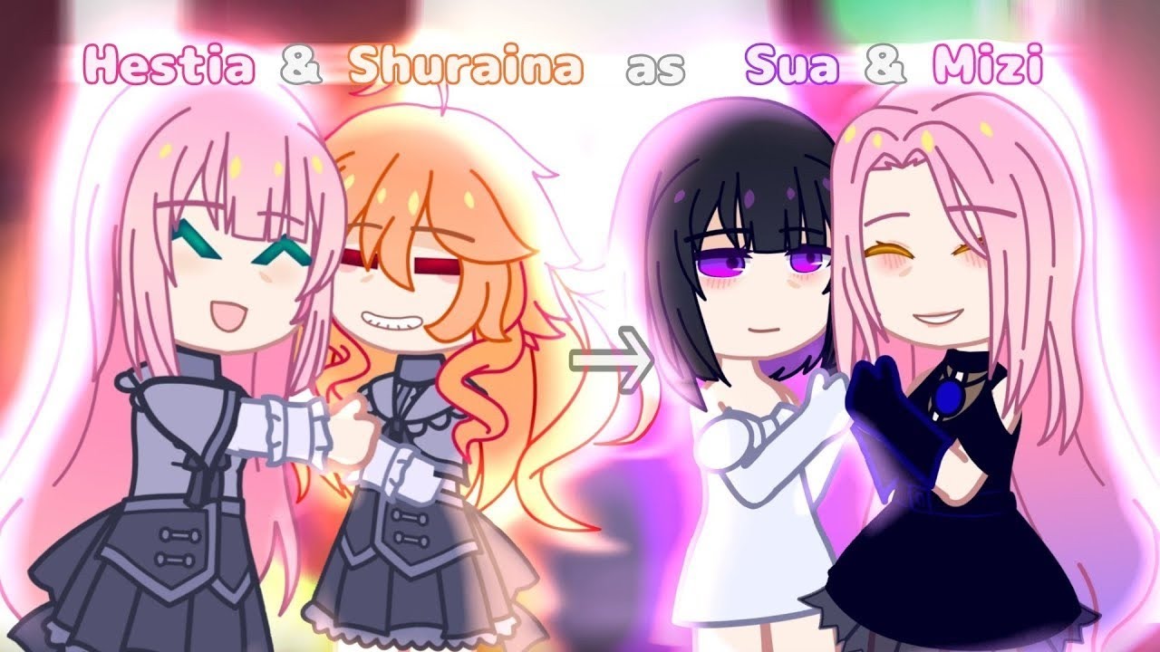 X2 [2/2] Шурайна и Хестия как Суа и Мизи/ гача РЕАКЦИЯ/Не хочу быть сводницей/ MEGUN 