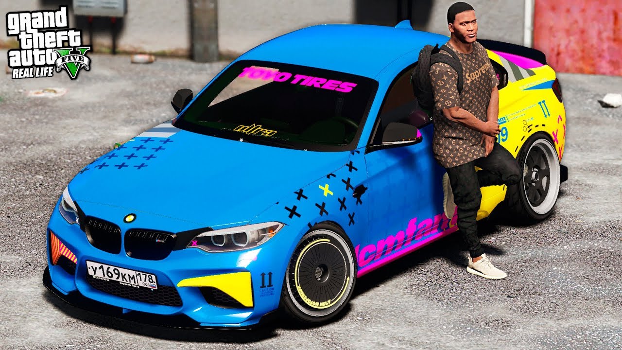 РЕАЛЬНАЯ ЖИЗНЬ В GTA 5 #13 - ЗАКАЗНОЙ УГОН СТЕНС BMW M2 ИЗ РОССИИ!