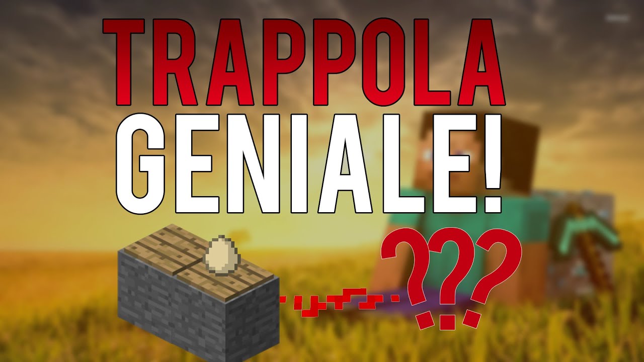 TRAPPOLA INVISIBILE GENIALE MINECRAFT!! - Tutorial ITA