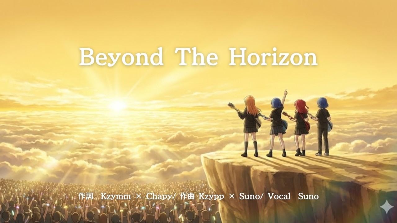 [ Sunoで作ってみた ] 2nd ALBUM はアニソン 4曲目は「 Beyond the Horizon 」